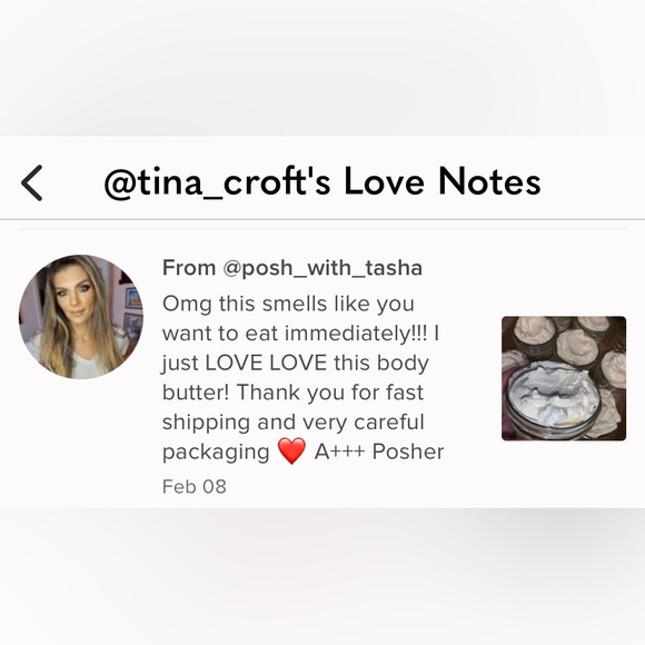 LAST ONE Fresh ROSE Whipped Body Butter Hand Made Small Batches - Picture 3 of 15